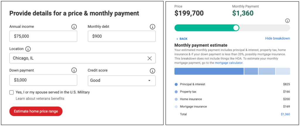 know how much you can afford with the Realtor.com Affordability calculator